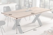Dining table Living Edge 200cm wild oak 40mm