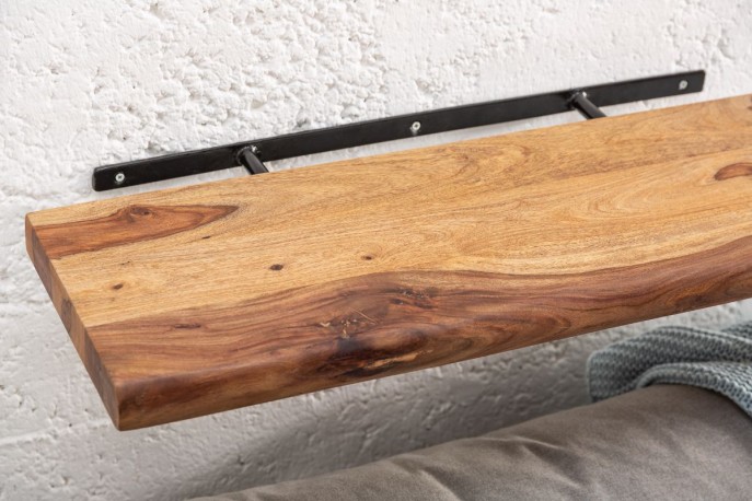 REGAL - 115 cm vägghylla i sheeshamträ