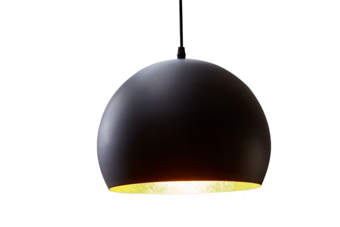 ORLAN - 30 cm hänglampa i svart/guld