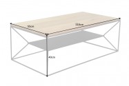 CHYN - 110 cm soffbord i ek