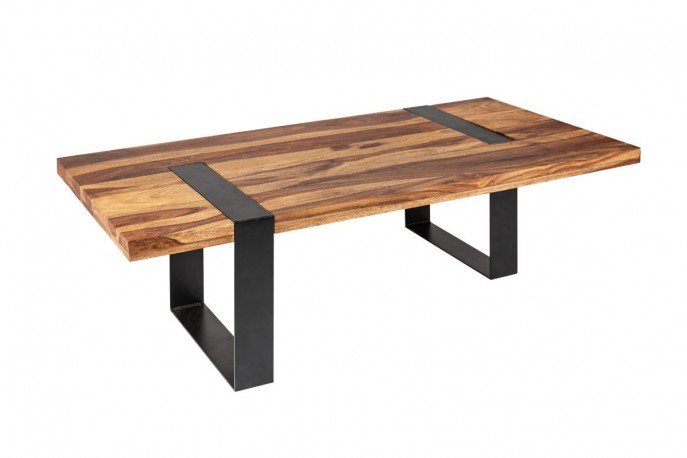 ROBY - 120 cm soffbord i sheeshamträ
