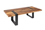 ROBY - 120 cm soffbord i sheeshamträ