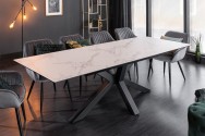 DIETHER - 180-225 cm matsalsbord med marmorutseende
