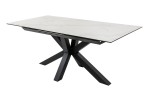 DIETHER - 180-225 cm matsalsbord med marmorutseende
