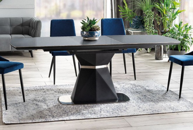 HERNAN - 160-210 CM - MATBORD MED FÖRLÄNGNINGSFUNKTION GRÅ      Catalog Products 