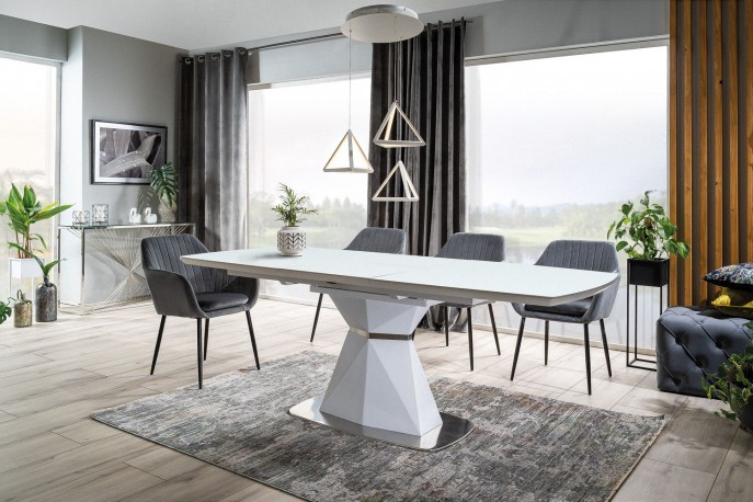 Cortez table white matt