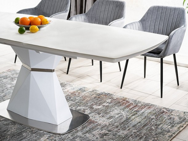 Cortez table white matt