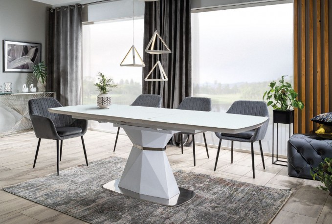 Cortez table white matt