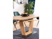 Santiago table oak / black mat