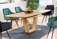 Santiago table oak / black mat