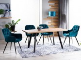 Brick table wotan oak / black