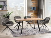 Brick table wotan oak / black
