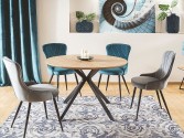 CLELAND - 120 CM - RUNT MATBORD EK OCH SVART