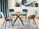 CLELAND - 120 CM - RUNT MATBORD EK OCH SVART