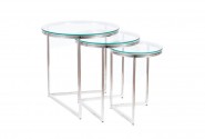 Trinity set of 3 tables silver
