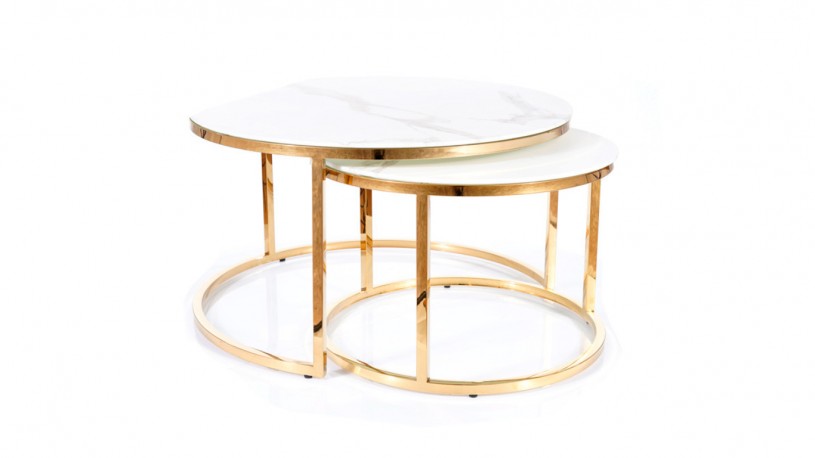 Muse set of 2 tables gold