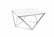 EVELYN - 80 cm soffbord i silver