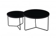 Italia set of 2 tables black