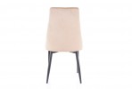 SUSIE - stol i beige sammet/svarta ben