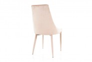 SUSIE - stol i beige sammet