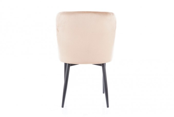 EDWARD - stol i beige sammet