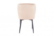 EDWARD - stol i beige sammet