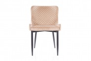 EDWARD - stol i beige sammet