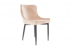EDWARD - stol i beige sammet