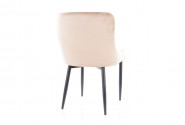 EDWARD - stol i beige sammet