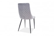 ELINE - stol i grå sammet