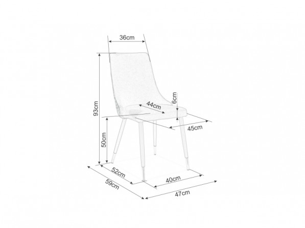 Piano B Matt Velvet chair 2