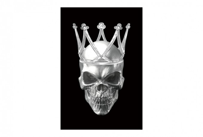 EKON - 120x80cm Glastavla Skalle