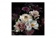 ALCOVA - 80x80cm Glastavla Blommor