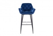 Cherry H-1 Velvet bar stool