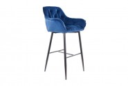 Cherry H-1 Velvet bar stool