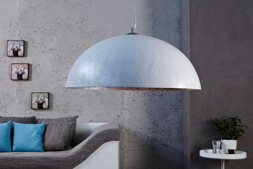 BLISTER - Ø50CM TAKLAMPA VIT/SILVER