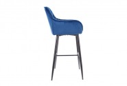 Cherry H-1 Velvet bar stool