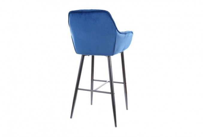Cherry H-1 Velvet bar stool
