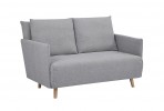 ALEX - 132 cm soffa i grått tyg
