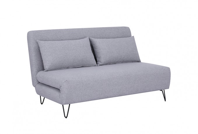 VERA - liten bäddsoffa i grått tyg