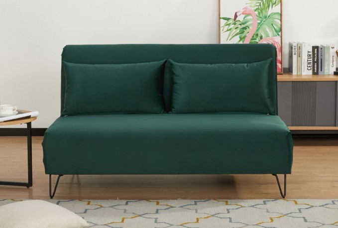 VERA - soffa i grön sammet