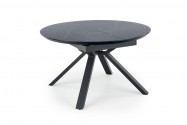 TEX - 130/180 cm matbord i svart marmor