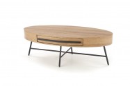 JOHAN - 120 cm soffbord i ek/svart