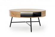 POINT - 80 cm soffbord i ek/svart