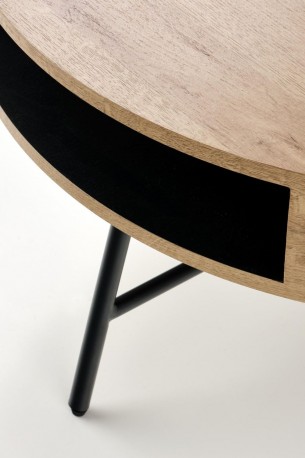 POINT - 80 cm soffbord i ek/svart
