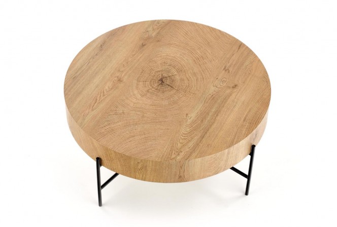 SAM - 80 cm soffbord i ek/svart 2