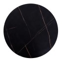 RORY - 80 cm soffbord i svart marmor