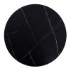 RORY - 80 cm soffbord i svart marmor