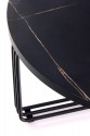 RORY - 80 cm soffbord i svart marmor