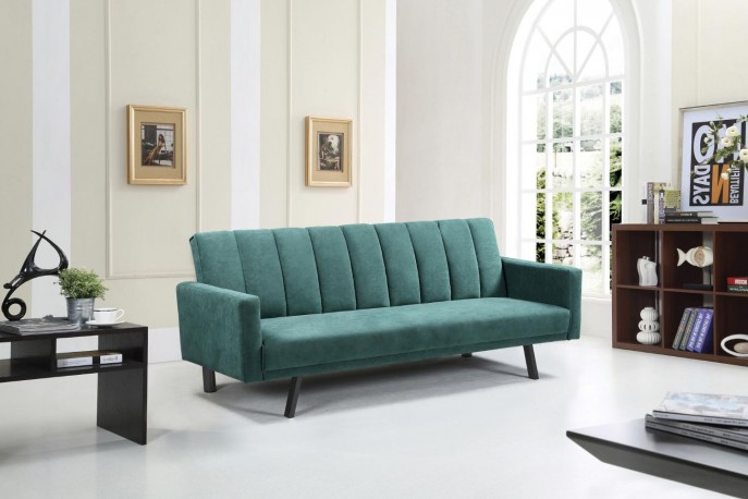 STEVEN - 192 CM soffa i mörkgrönt